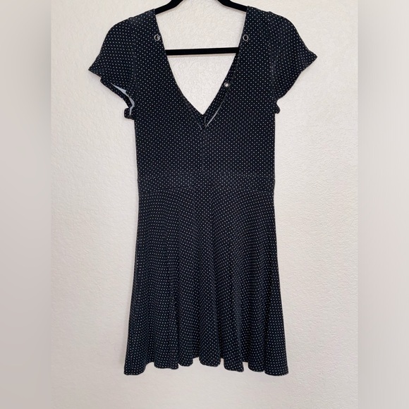 Mini American Eagle Outfitters black and white polka dot dress. - Picture 2 of 3